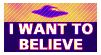 'I want to believe' written below a ufo